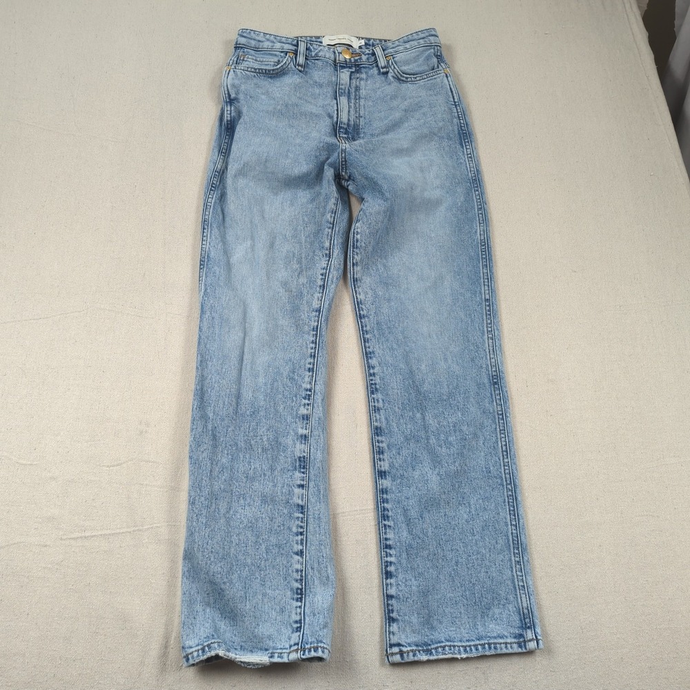 Hudson Jeans Womens 28 Blue Hudson X Brooks Nader Light Wash Straight Stretch
